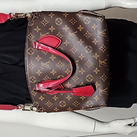 Louis Vuitton PM Flower Zippered Satchel Brown Monogram - Picture 7 of 17